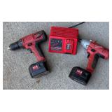 Milwaukee 1/2" Drill Driver, Impact Driver and Charger