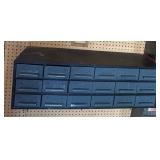 Metal Hanging Shop Drawers with Contents