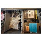 Metal Hanging Shop Drawers with Contents