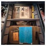 Metal Hanging Shop Drawers with Contents