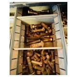 Metal Hanging Shop Drawers with Contents