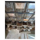 Large Plastic Wall Hanging Shop Storage Drawers and Contents