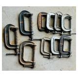 Variety of Malleable C-Clamps