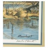 Vintage 1985 Richard Plasschaert Framed Signed and Numbered Artist