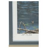 Vintage 1985 Richard Plasschaert Framed Signed and Numbered Artist