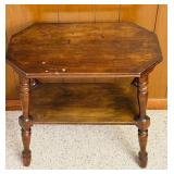 Vintage Two Tiered Wood Accent Table