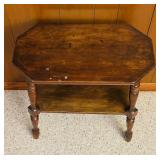 Vintage Two Tiered Wood Accent Table