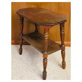 Vintage Two Tiered Wood Accent Table