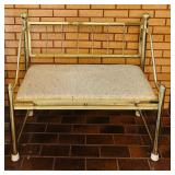 Vintage Brass Bench