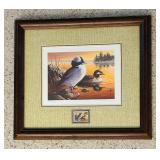 Robert Hautman Minnesota Buffalo Heads Duck Stamp Print, Numbered / Signed