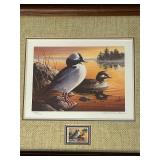 Robert Hautman Minnesota Buffalo Heads Duck Stamp Print, Numbered / Signed