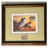 Robert Hautman Minnesota Buffalo Heads Duck Stamp Print, Numbered / Signed