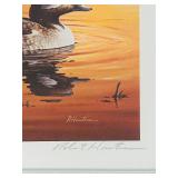 Robert Hautman Minnesota Buffalo Heads Duck Stamp Print, Numbered / Signed