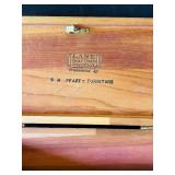 Vintage Lane Cedar Dresser Box with Key