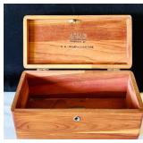 Vintage Lane Cedar Dresser Box with Key