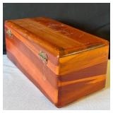 Vintage Lane Cedar Dresser Box with Key