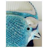 Art Glass Paper Weight and Art Glass Fish Figurine