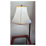 Side Table with Attached 57" Tall Lamp