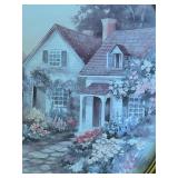 Vintage Oval Framed Art Print