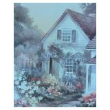 Vintage Oval Framed Art Print