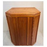 Wooden Hamper with Octagonal Design