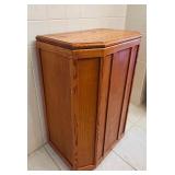 Wooden Hamper with Octagonal Design