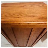 Wooden Hamper with Octagonal Design