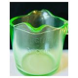 Vintage Uranium Glass Measuring Cup