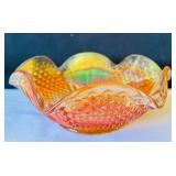 Vintage 1960s Imperial Glass Carnival Glass Candy Dish – Iridescent Decorative Bowl