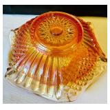 Vintage 1960s Imperial Glass Carnival Glass Candy Dish – Iridescent Decorative Bowl