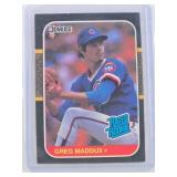 Greg Maddux Rookie 1986 Leaf  #36 - Chicago Cubs Baseball Card