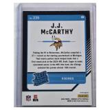 J.J. McCarthy 2024 Panini Rated Rookie Blue Hyper Prizm #235