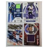 Lot of 4 NFL Relic Cards from 2021-2022 - D