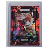 Stephen Curry 2024 Panini Prizm Draft Picks Red Cracked Ice #77