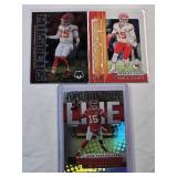 Lot of 3 Patrick Mahomes Panini Inserts - Touchdown Club, Touchdown Masters, Production Line