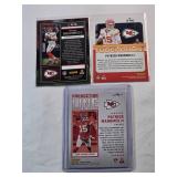 Lot of 3 Patrick Mahomes Panini Inserts - Touchdown Club, Touchdown Masters, Production Line