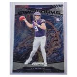 J.J. McCarthy Rookie 2024 Panini  Fireworks Prizm #18