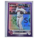 Royce Lewis Rookie 2022 Topps Chrome Purple Refractor USC79
