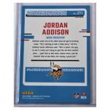 Jordan Addison 2023 Donruss Rated Rookie Green Lazer Prizm #271