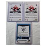 Lot of 3 Brock Bowers Rookie Cards