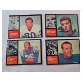 1. Jim Gibbons 1962 Topps - Jim Gibbons, Jerry Reichow, Joe Perry, Gino Marchetti