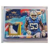 Darius Leonard 2021 Panini Donruss All Pro Kings 2 Color Patch No. PK15 and  Numbered 10/25