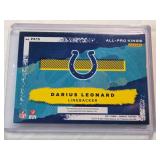 Darius Leonard 2021 Panini Donruss All Pro Kings 2 Color Patch No. PK15 and  Numbered 10/25