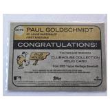 Paul Goldschmidt 2022 Topps Clubhouse Collection Relic CC-PG