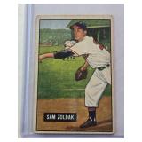 Sam Zoldak 1951 Bowman No. 114 Vintage Baseball Card