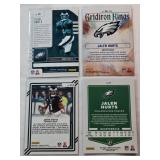 Lot of 5 Jalen Hurts Cards Including Absolute Rookie Card, Gridiron Kings, Best of Panini Instant, Dominators