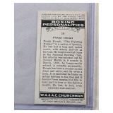 Frank Hough 1938 W.A. & A.C. Churchman Boxing Personalities No. 19 Vintage Boxing Card