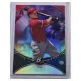 Mike Trout 2016 Bowman Platinum Purple Foil No. 1 and Numbered 6/250