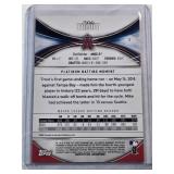 Mike Trout 2016 Bowman Platinum Purple Foil No. 1 and Numbered 6/250