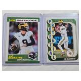 Lot of 2 J.J. McCarthy Rookie Cards Score Rookie and Score Protential